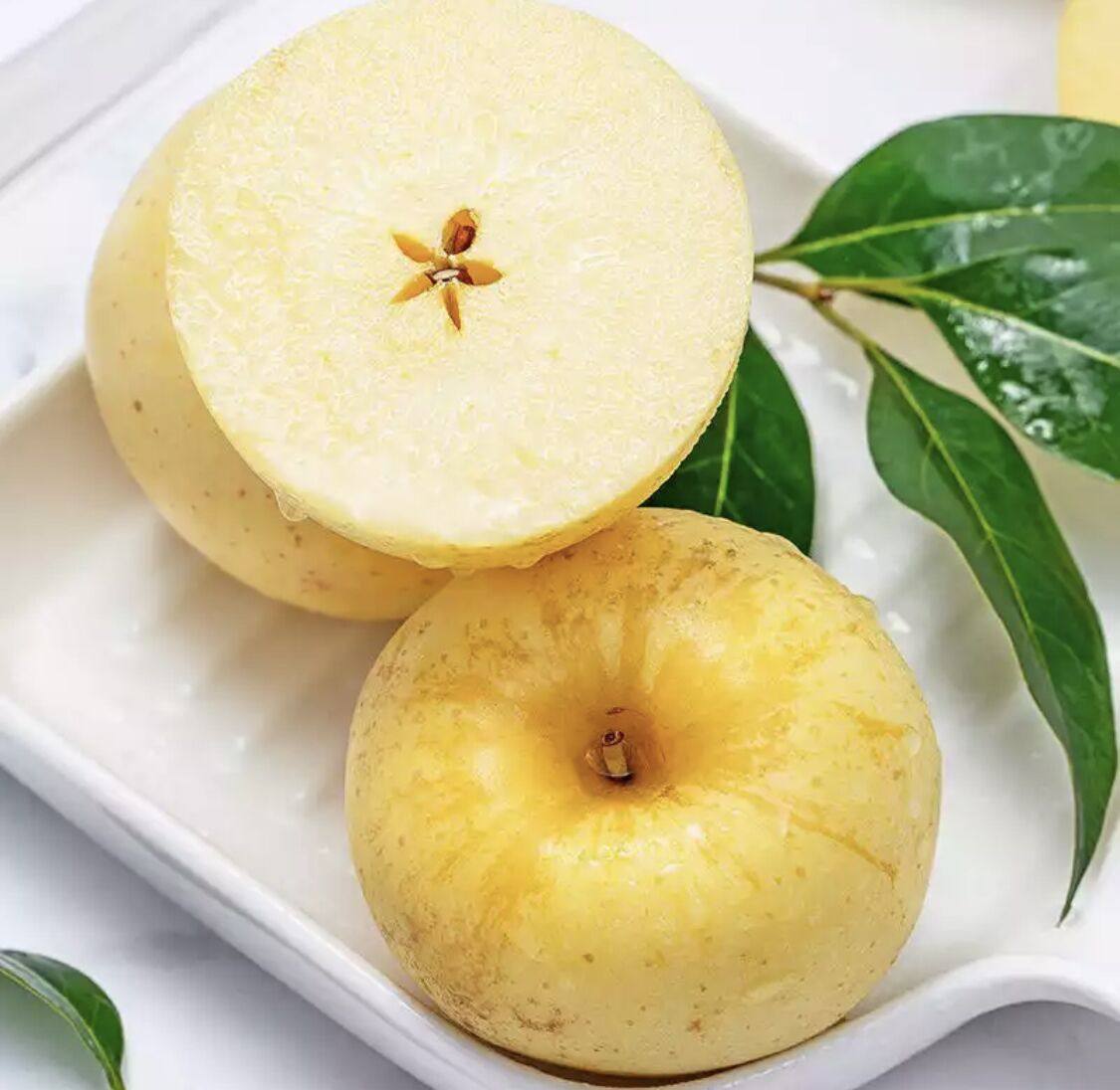 苹果奶油富士水果新鲜整箱5斤牛奶黄金白色苹果