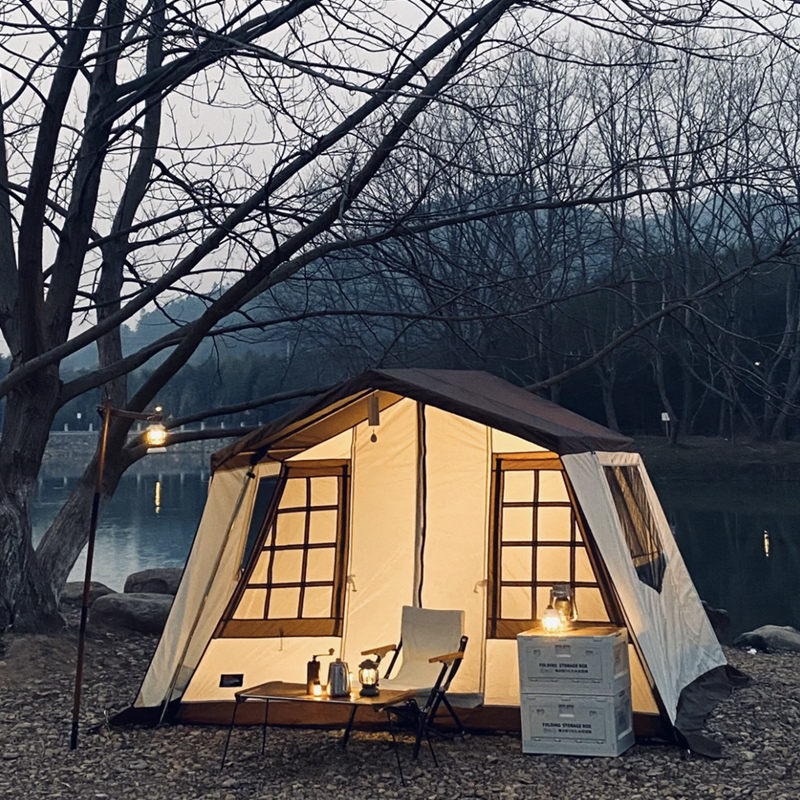 gooutspringhill户外露营便携式折叠野营速开小川小屋脊屋形帐篷