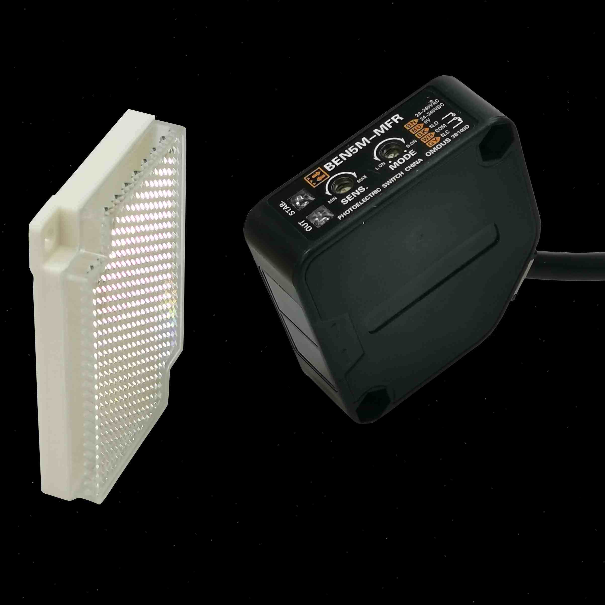 人体感应开关ben5mmfr红外线感应器镜面反射型光电开关传感器感应开关
