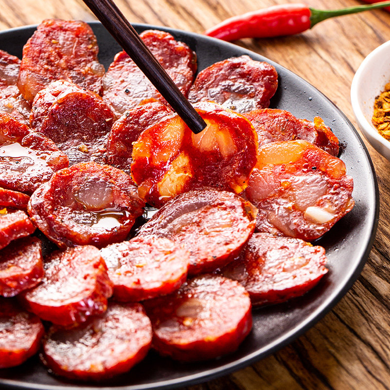 玉府7分麻辣香肠五花后腿500g云南宣威特产香肠