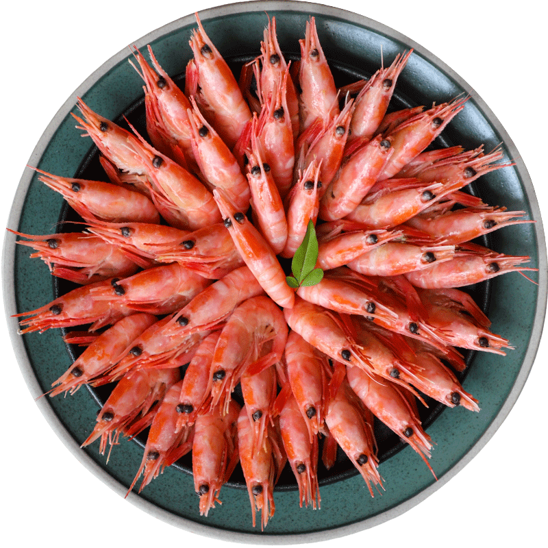 头籽北极甜虾熟冻即食礼盒装冻虾