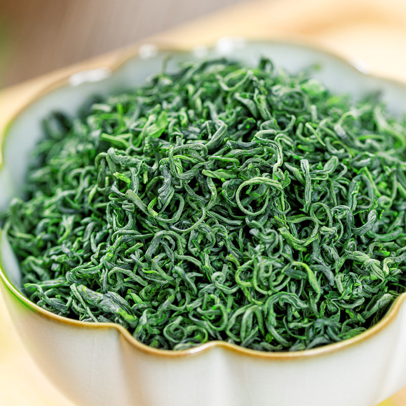 湖北恩施硒茶绿茶2022新茶叶高山云雾明前春茶浓香型500g炒青袋装-图1