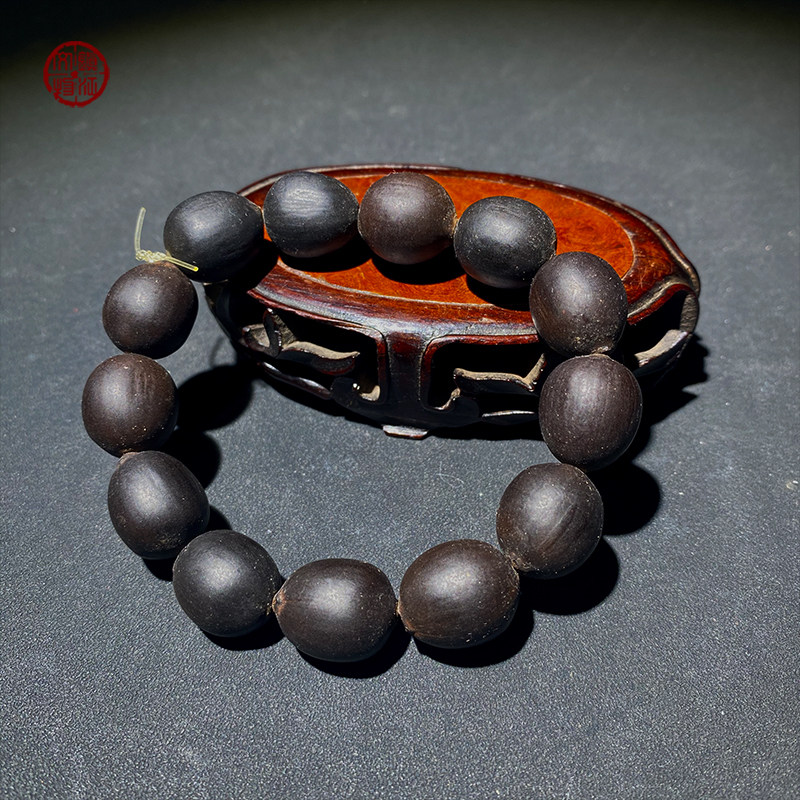 莲子手串明代珍品玩木古玩文玩木摆件真品物件小众木质珠串