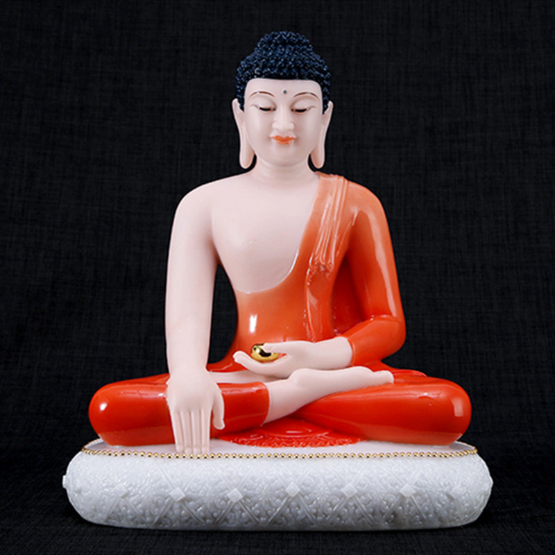 释迦玉雕佛像释迦牟尼摆件摩尼汉白玉南传印度三宝摆件