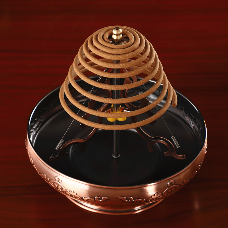 盘香24小时香塔合金蚊香檀香架香插香座家用香薰炉