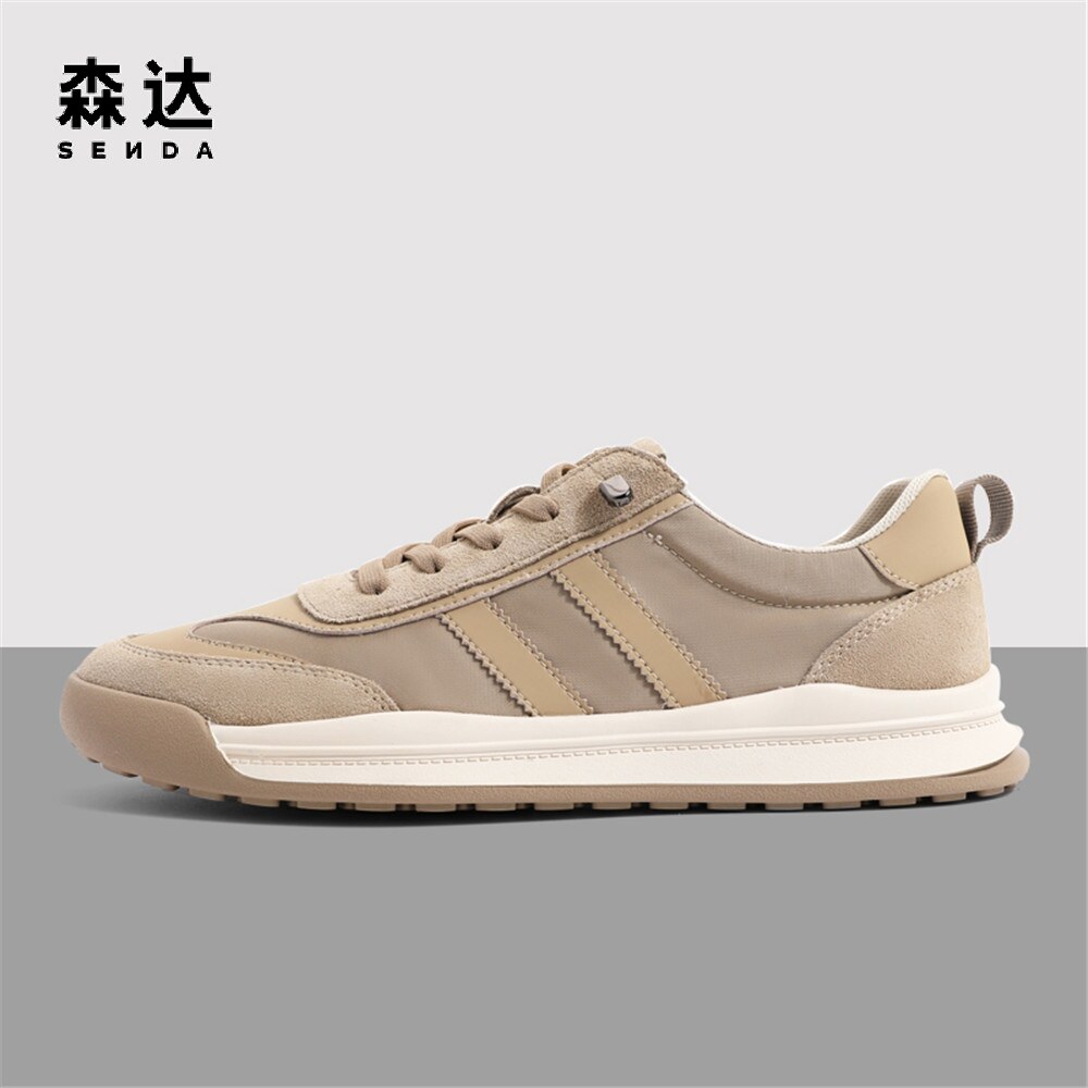 森达板鞋男鞋春秋新款低帮轻便运动男士休闲鞋休闲板鞋
