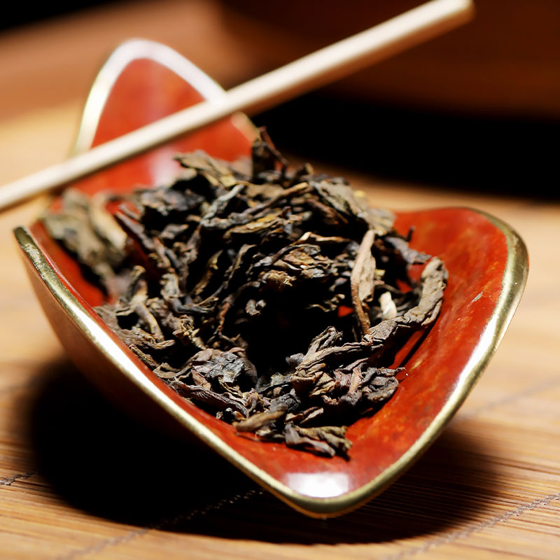 勐海同庆春尖357g熟茶茶饼云南古树茶熟普洱普洱