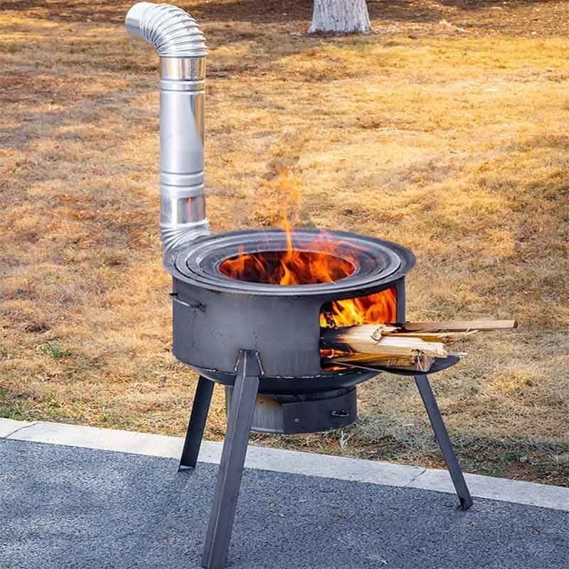 柴火家用农村炉子新型木柴室外户外野炊便携野餐炉具