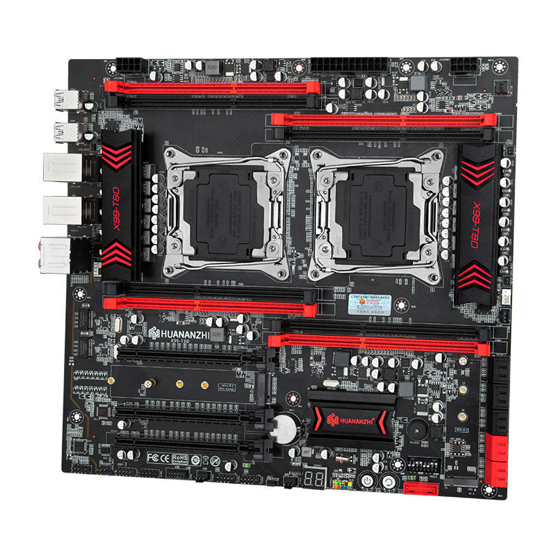 huananzhi华南金牌x99-t8d电脑主板双路cpu套装e52696主板