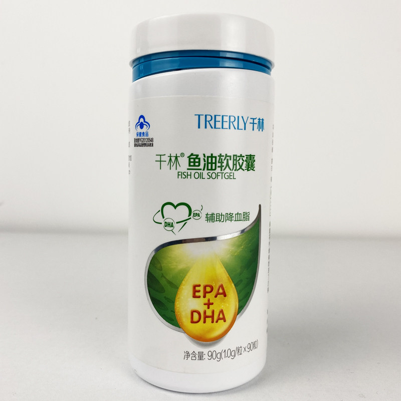 临期商品千林鱼油软胶囊90粒装dha epa辅助血脂2023年鱼油