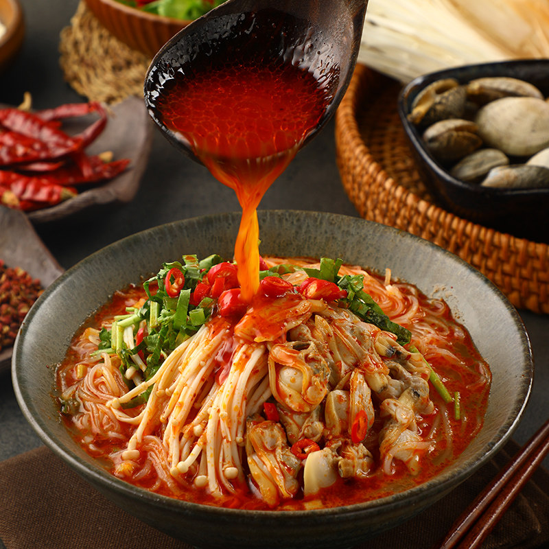 族人花甲粉免速食方便面网红懒人锡纸粉丝米线方便粉丝