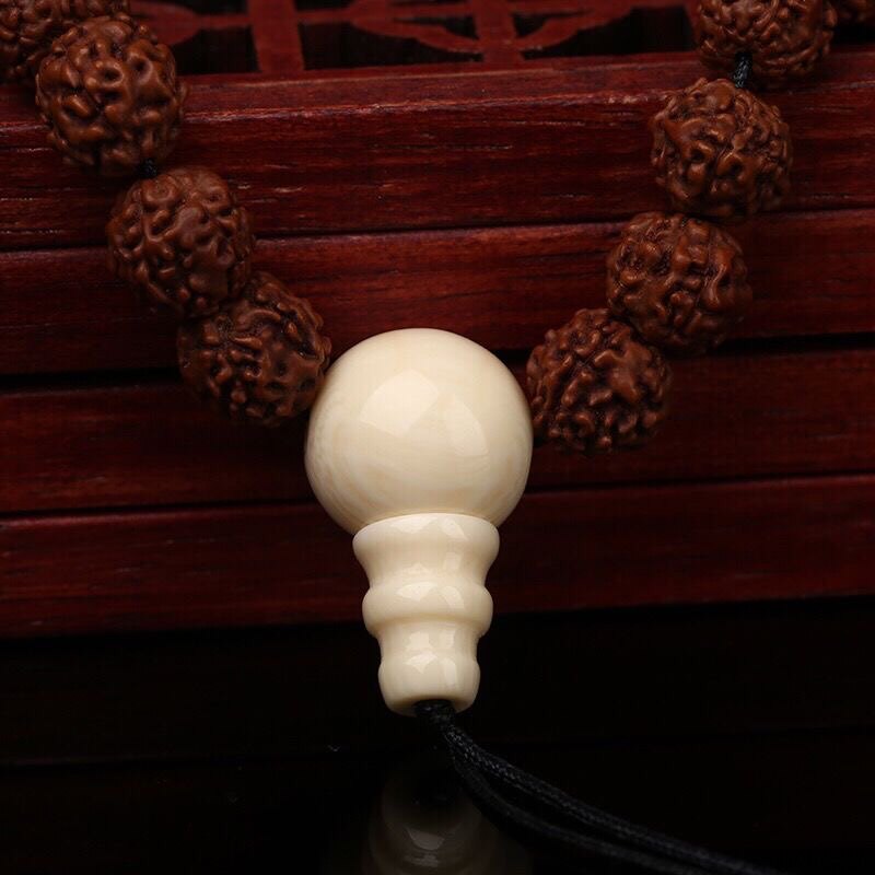 猛犸三通象牙佛头配件冰料土料手文玩配饰分体其他diy饰品配件