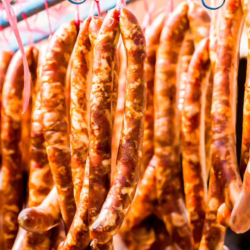 安徽特产腊肠500g咸肉灌肠徽州农家自制特色香肠