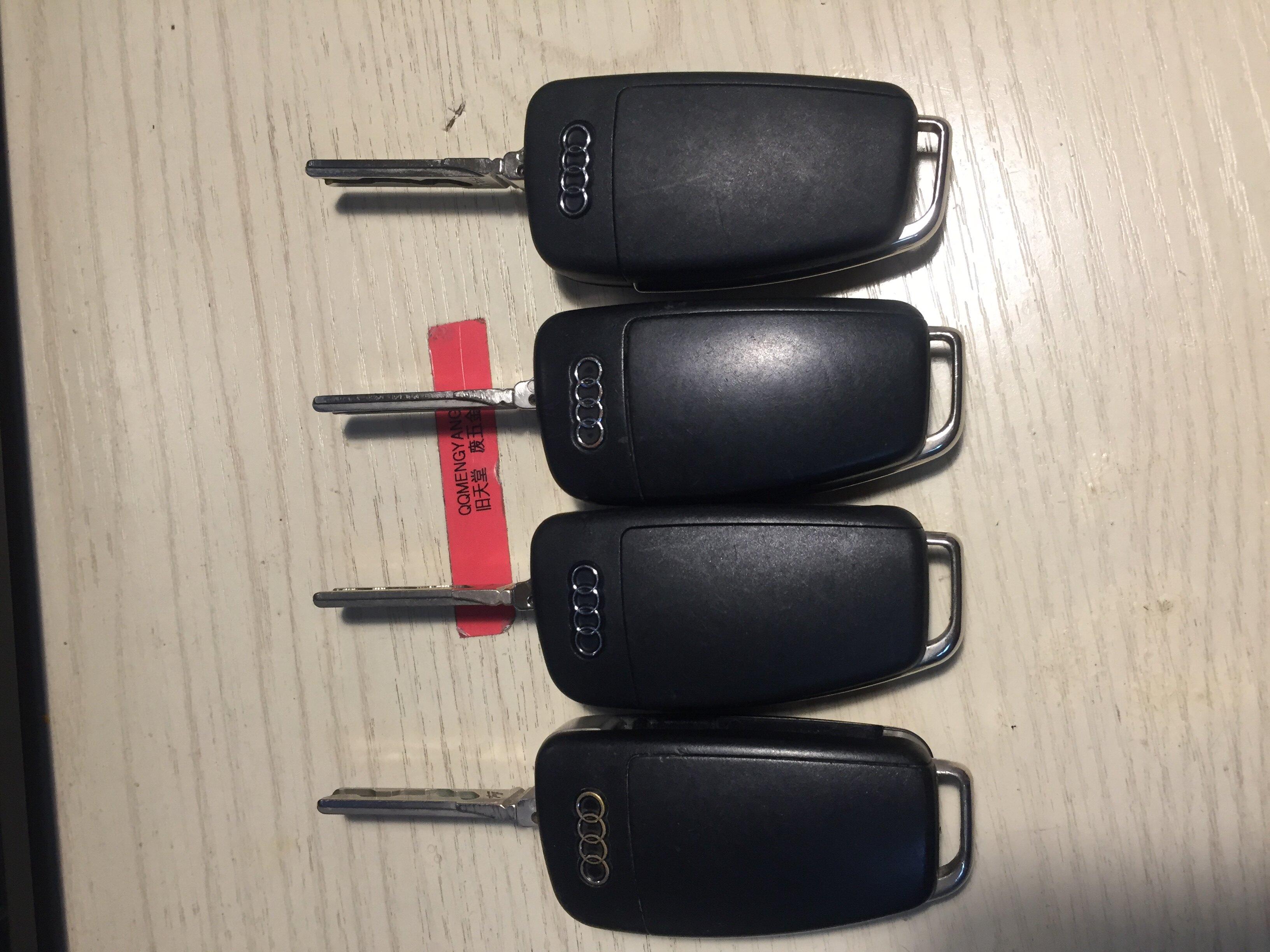 audi奥迪汽车专柜原装正品a4a6折叠钥匙遥控器汽车钥匙