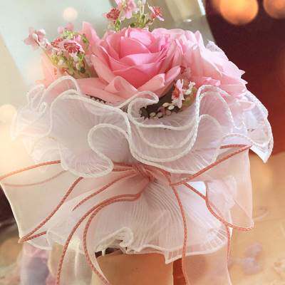 整卷鱼尾波浪丝带diy手工蝴蝶结头饰花艺礼物丝带