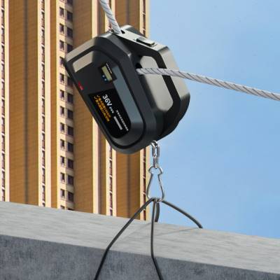 自动爬绳机电动上升充电式锂电葫芦便携无线遥控其他起重工具