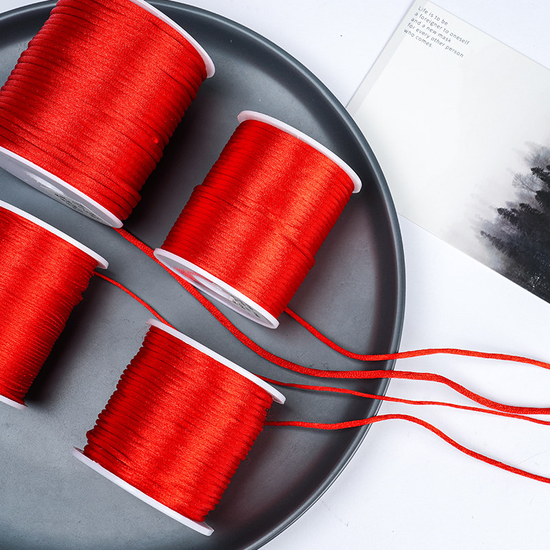 编织卓彩7号中国结红色手绳手链线绳绳子手工绳子