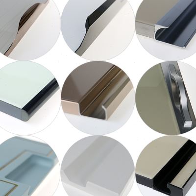 彩晶玻璃玻璃门门板晶钢门整体橱柜定做现代简约钢化玻璃厨房门板