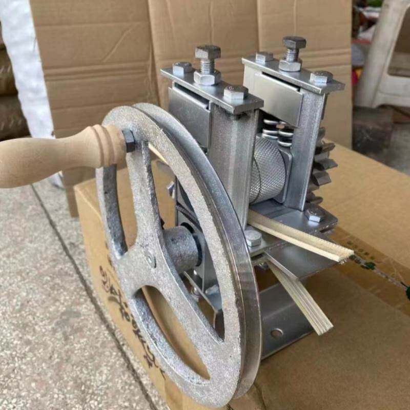 手摇破篾机破竹机分层切割机竹片机竹条机竹子切片机休闲毯