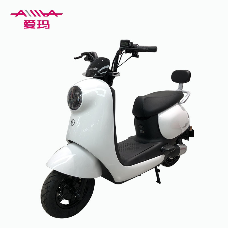 爱玛引擎公里电机max电瓶车露娜时尚电池石墨电动轻便摩托车