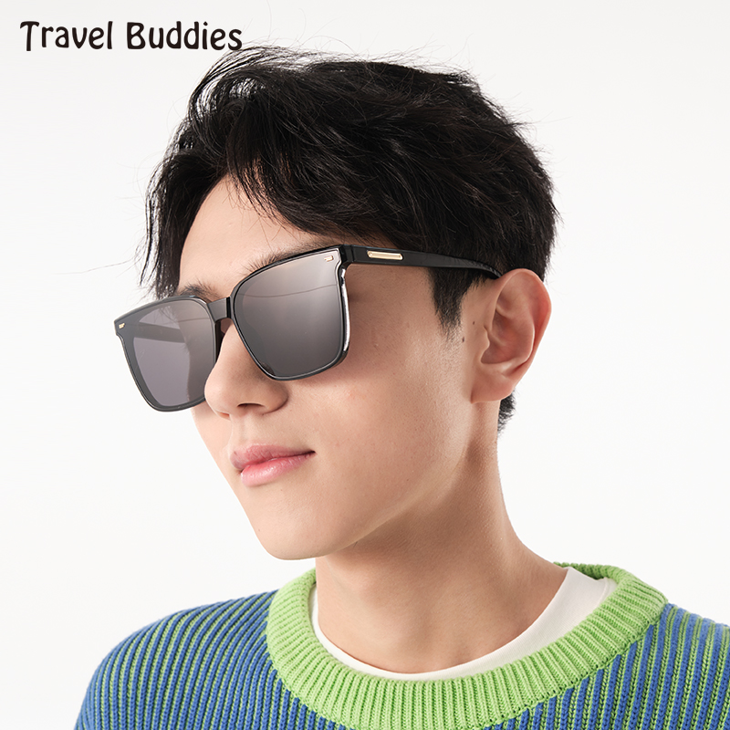 【travelbuddies】经典黑框男女偏光墨镜