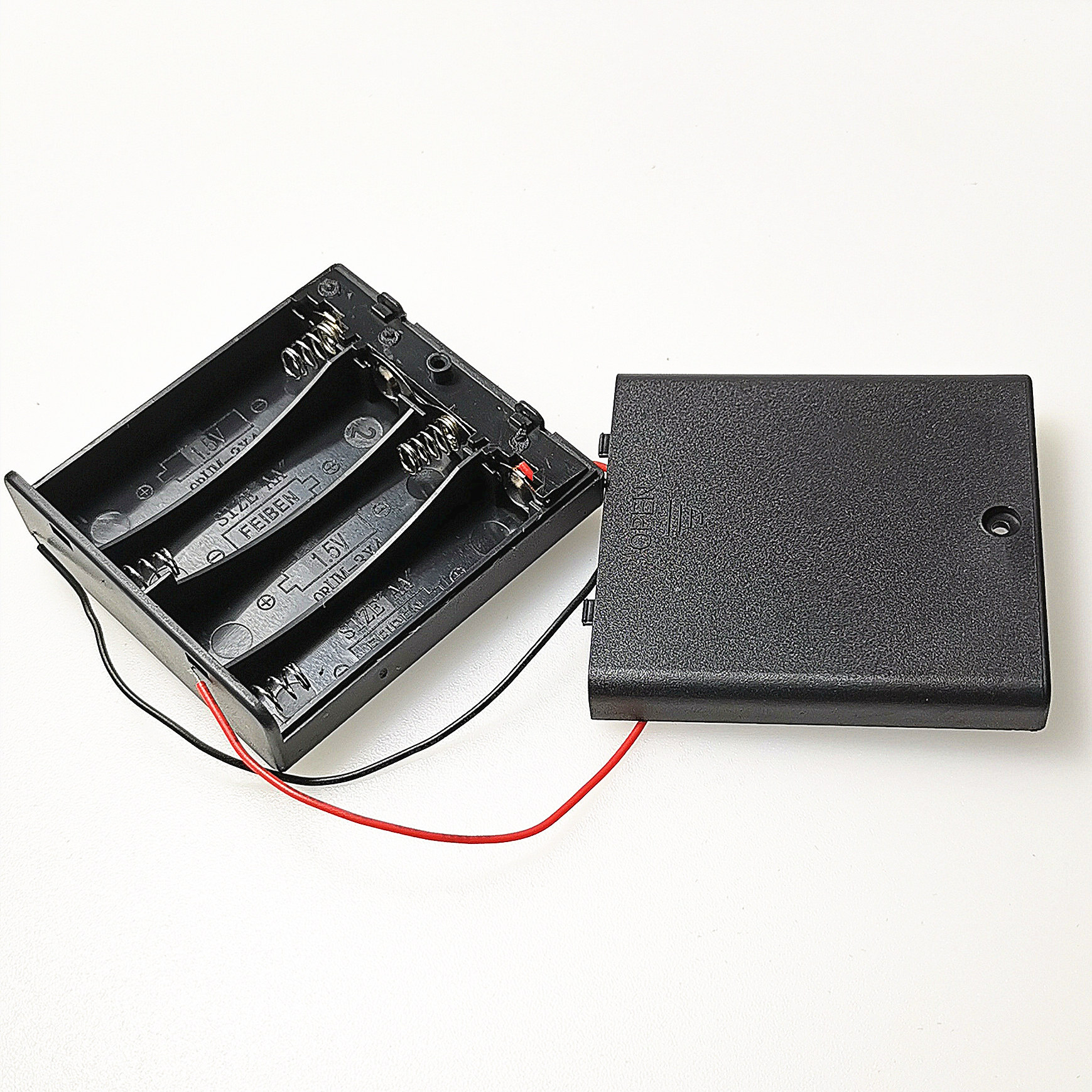 电池3v4制作手工制手工diy实验6v2节壳仓电池盒