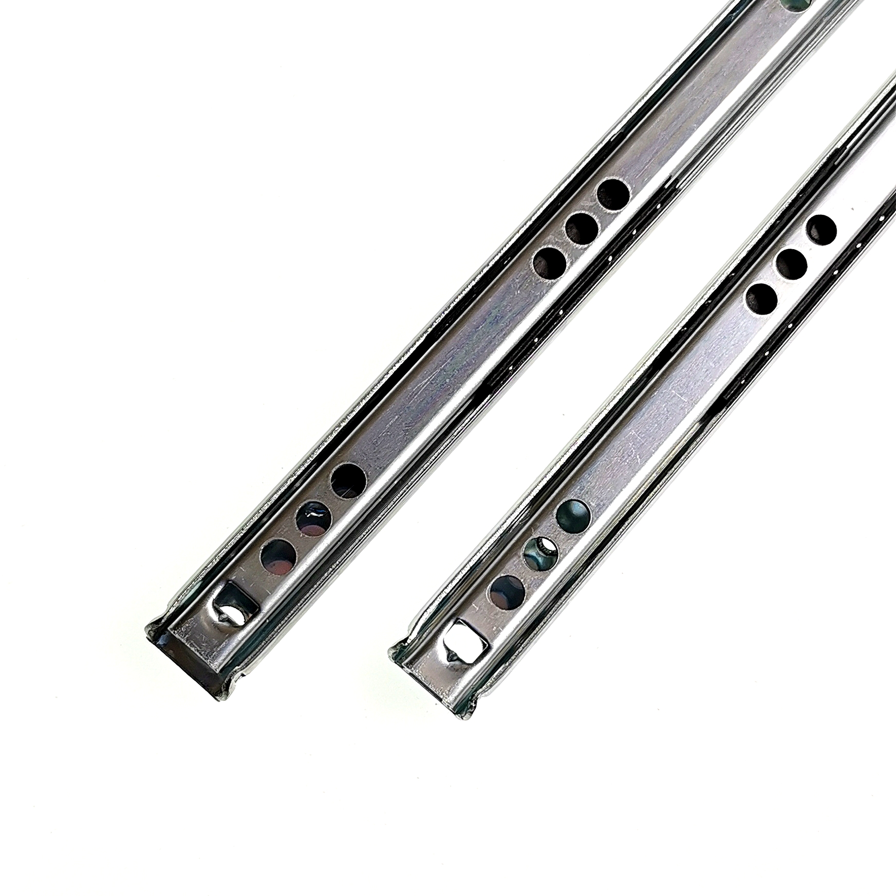 滚珠静音滑轨滑槽微型迷你两节抽屉轨道滑道导轨