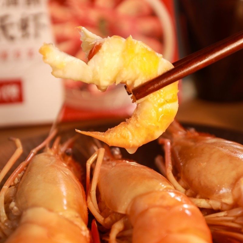 醉小馋花雕熟醉虾罗氏虾甜虾非生腌大头虾解冻即食新鲜整虾400 盒