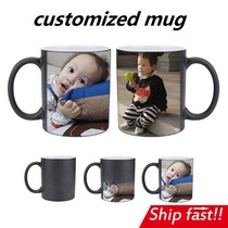 customised cap mug photo DIY LOGO gift birthday glass custom