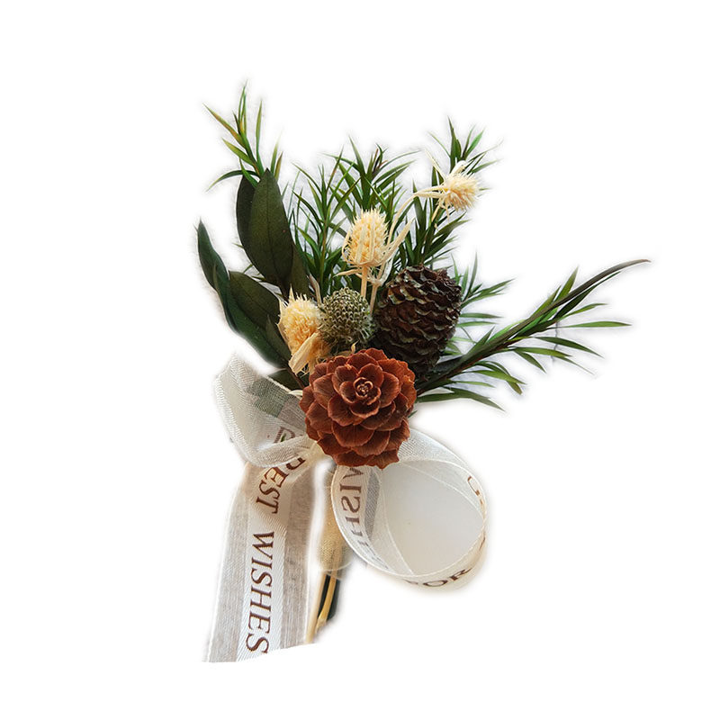 永生花干花胸花森系小清新欧式婚礼新郎新娘结婚胸花