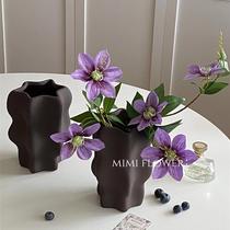 miliflower new light and luxurious ceramic frosted vase extremely simple wind minimalist wind minimalist Superior Sensory home pendulum