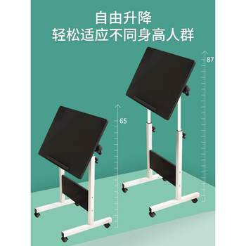 ໂຕະໂຕະ Tiltable home dormitory notebook table rent room storage table study lazy foldable table