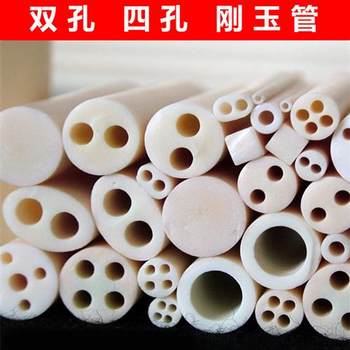 95 99 ຄວາມບໍລິສຸດສູງ double hole four hole corundum tube thermocouple core porous tube ceramic tube 3MM ຫາ 60MM