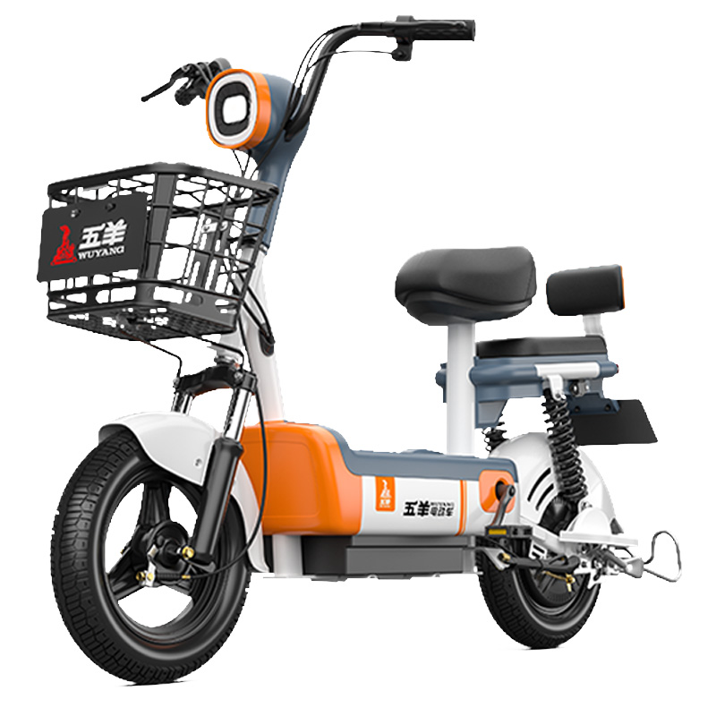 五羊电动车小型成人锂电池电瓶车男女士助力电动自行车新国标上牌