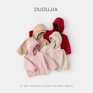 嘟嘟家宝宝外套儿童冬季加绒上衣男童女童新款衣服小婴儿洋气童装