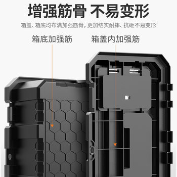 ເຄື່ອງມືສ້ອມແປງເຮືອນ Komax Portable electrician box multi-functional large hardware tool box car car storage box