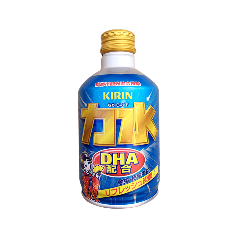 日本进口现货秒发kirin麒麟力水dha碳酸汽水碳酸饮料