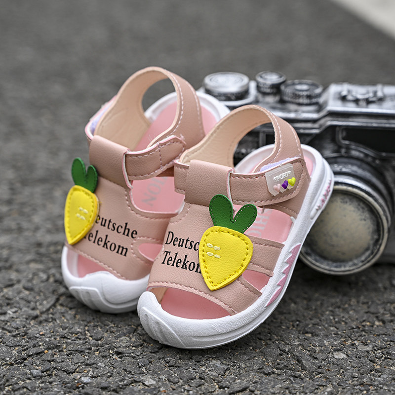 凉鞋夏季宝宝女童婴儿学步鞋子小童123岁可爱凉鞋