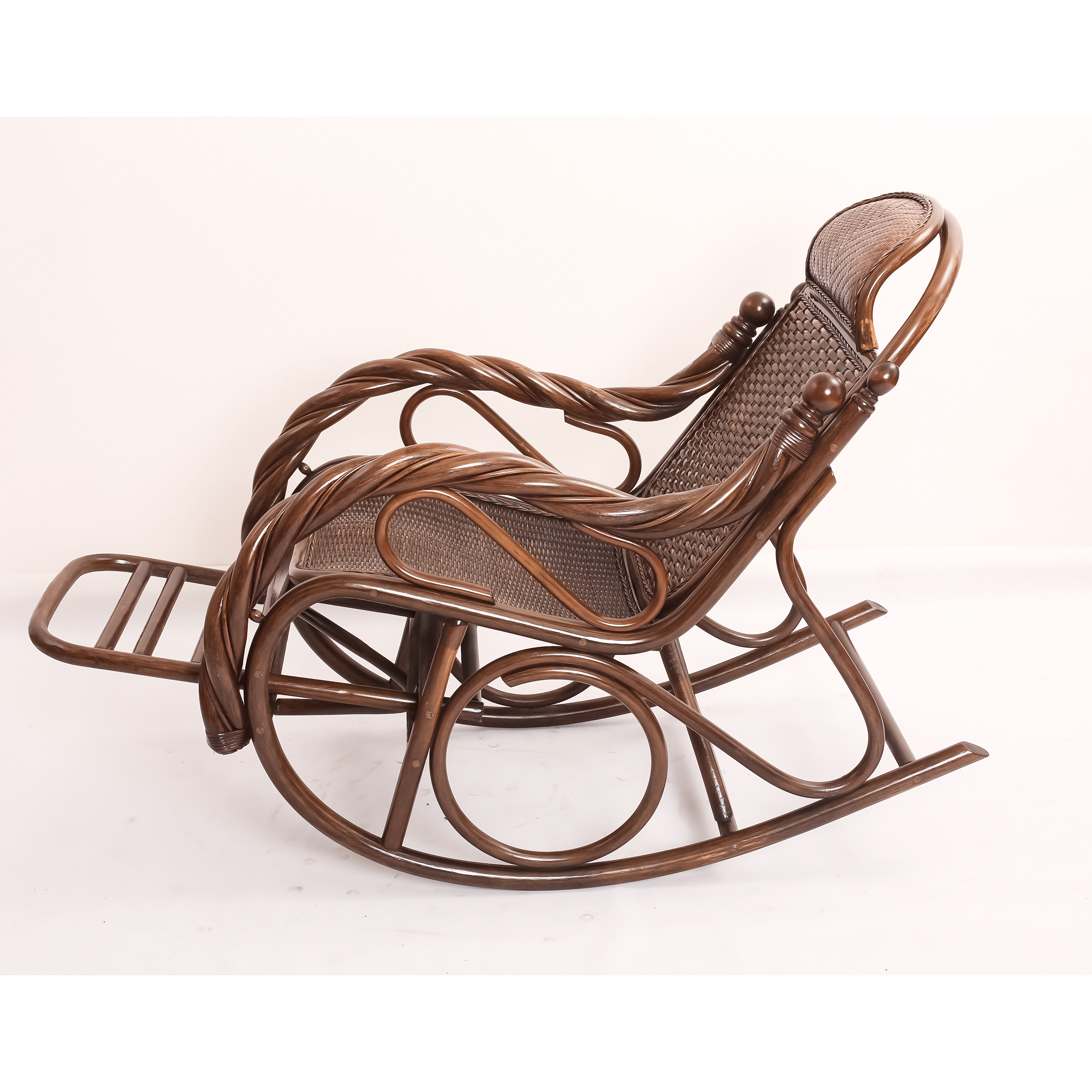 印尼藤来藤往躺椅逍遥椅摇摇椅老人休闲阳台午睡摇椅