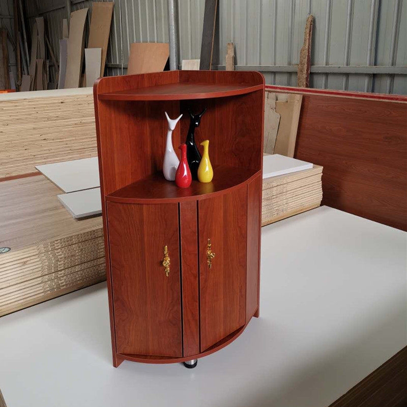 角柜圆弧转角墙角三角储物柜客厅餐边柜带门柜定制角柜