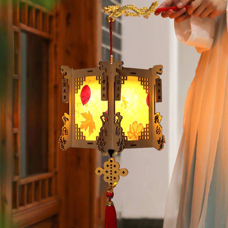 中秋节led汉服古风手工创意花灯发光手提灯笼灯笼