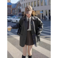 小懒猫新款韩版皮衣外套多款任选+赠退货宝