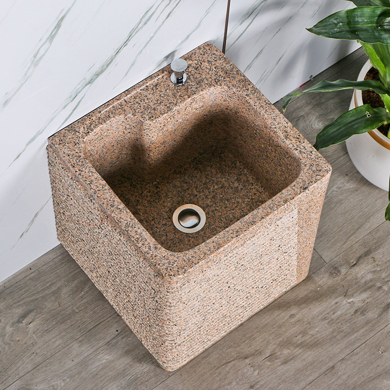 庭院拖把花岗岩阳台家用卫生间水槽落地式花园户外拖把池