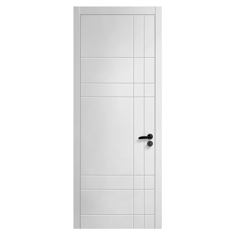 玩潮定制新中式门实木复合静音木门卧室门生态门免漆室内门套装