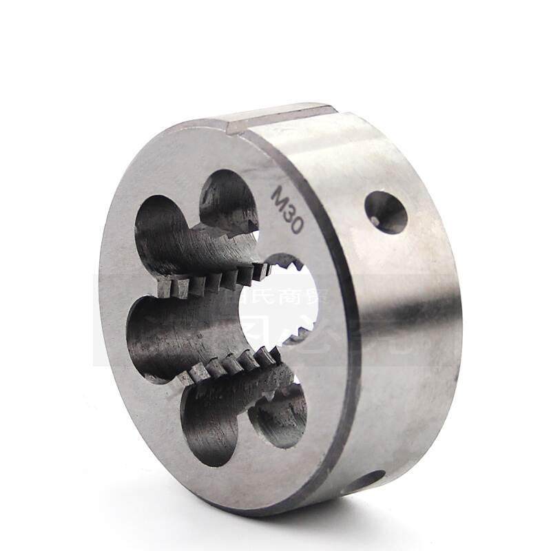 板牙手动螺纹套丝园扳牙圆形m30m33m36m39m42m45m48m52x5板牙