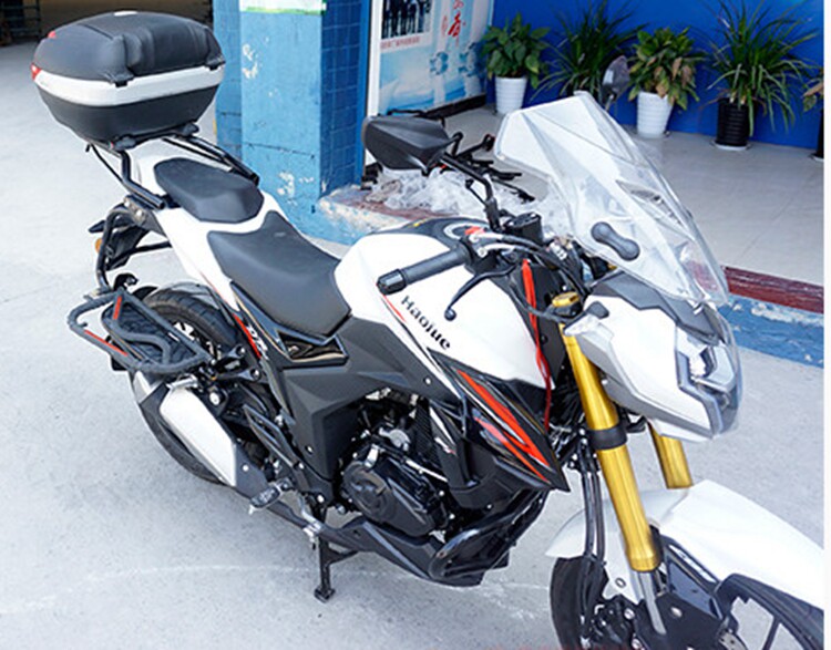 货架适用于豪爵摩托车dr160侧翻hj15010d改装翻板尾架摩托车尾翼