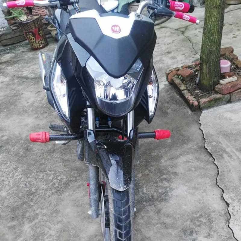 适用于五羊本田wh150-3彪影x150保险杠幻影战神前护摩托车保险杠