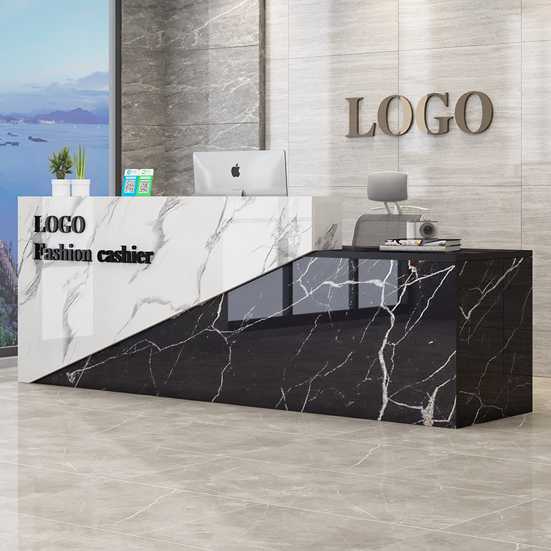 前台接待吧台商用美容院迎宾服装店酒店简约现代收银台收银台