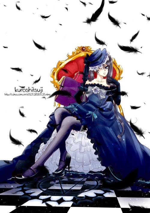 知更鸟定制夏尔cos女装衍生蓝色cosplay执事动漫