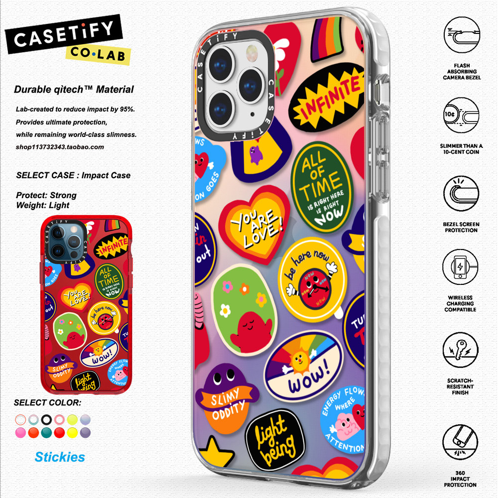 casetify联名slimyoddity贴纸适用于iphone13promax手机手机保护套